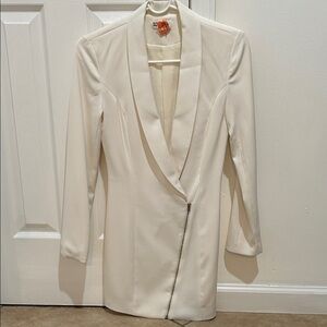 By the way , Elegant Cream Women's Blazer Dress